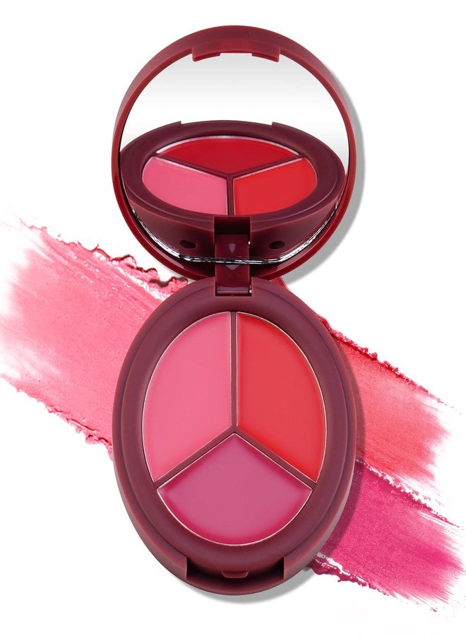 Color Nymph Blush Makeup - 3 Colors Ultra-Smoothy Cream Blush for Cheeks, Multi-Use Cream Blushes Balm & Lip Tint, Hydrating, Lightweight & Blendable Color, Face Makeup, Vegan & Cruelty-Free （#02） - Image 1